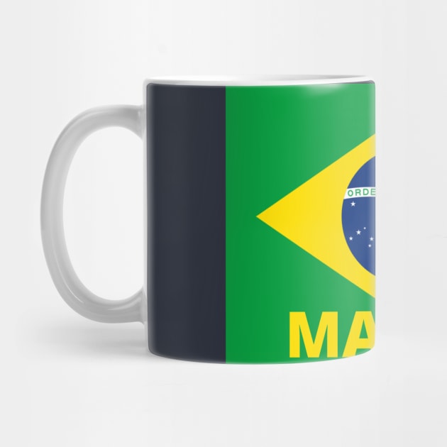 Maceió City in Brazilian Flag by aybe7elf